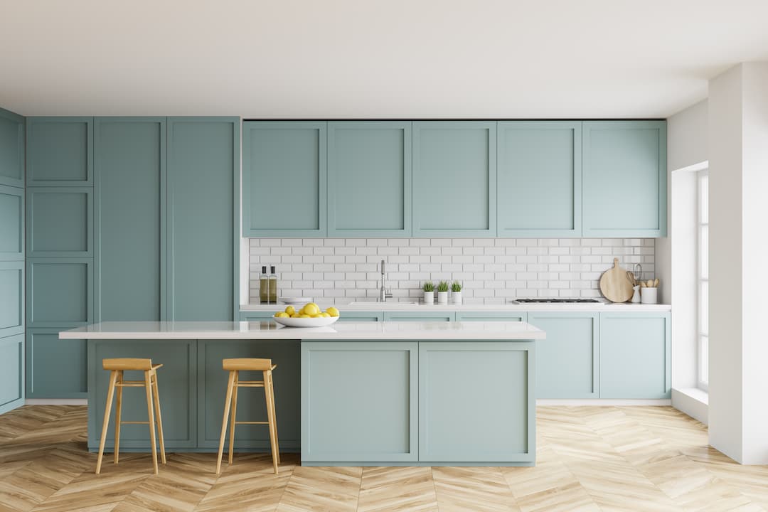 New Light Blue Kitchen